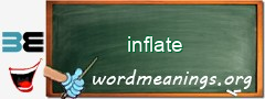 WordMeaning blackboard for inflate